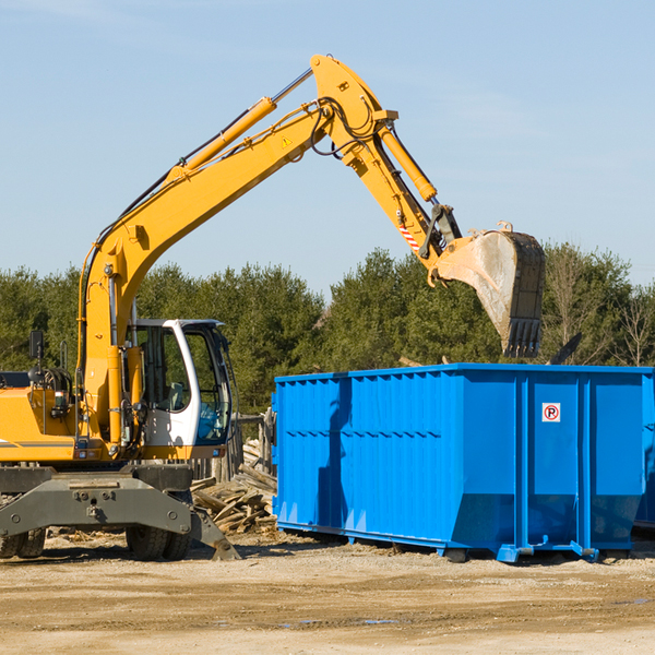 are there any restrictions on where a residential dumpster can be placed in Somerset County MD